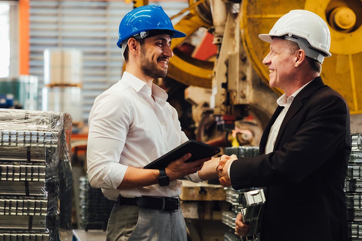 construction colleagues